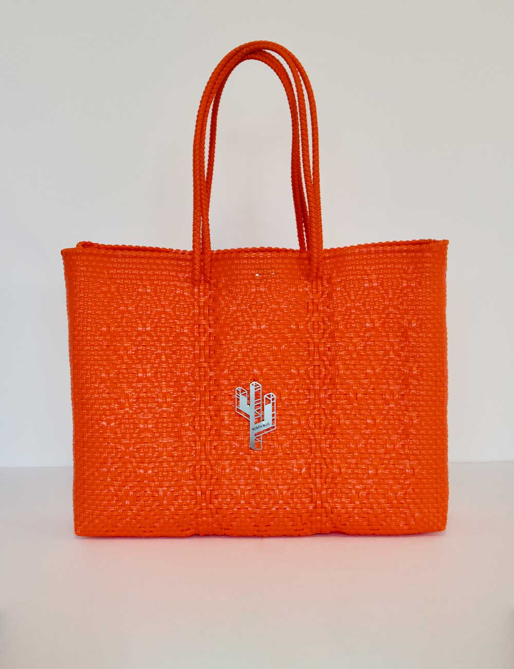 Rosita Blue - La Paz Orange Large Tote