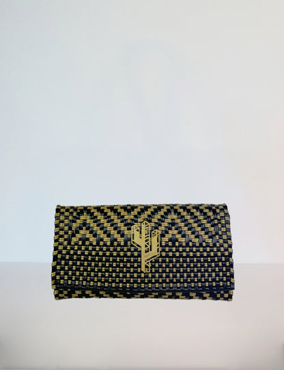 Rosita Bleue - Lily Clutch Gold Black