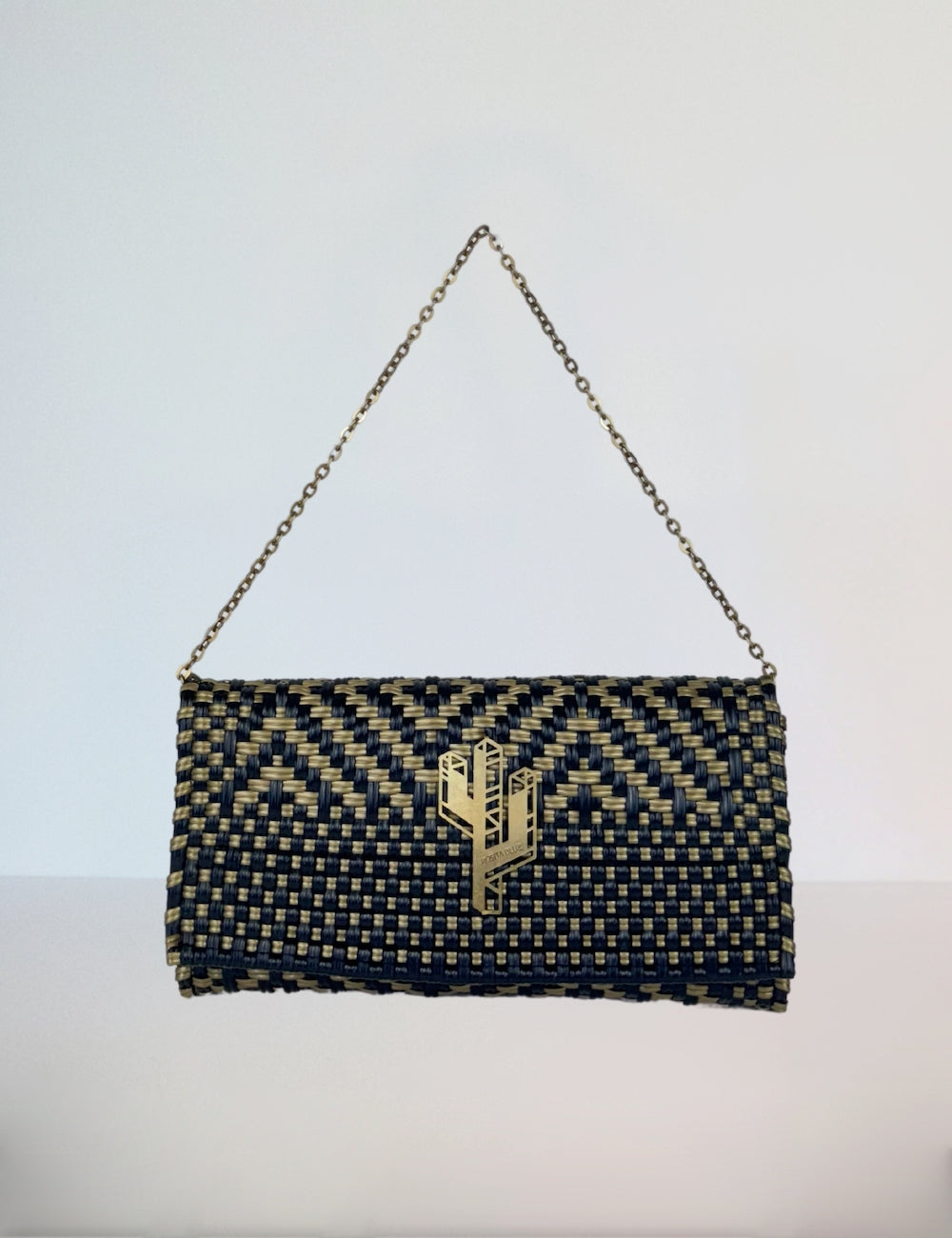 Rosita Bleue - Lily Clutch Gold Black