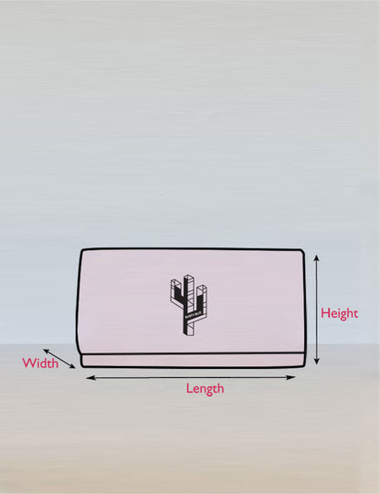 Rosita Blue - Lily Clutch Measurement