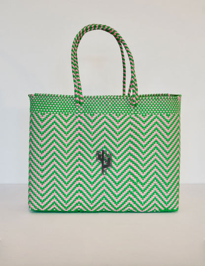 Rosita Blue - Mapimi Green-Pink Large Tote
