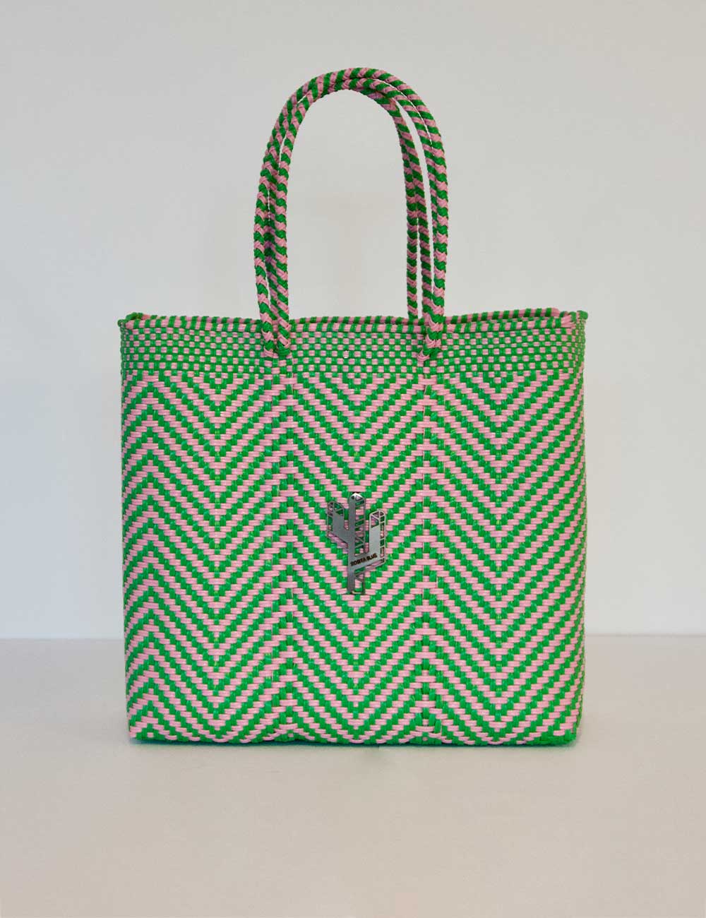 Rosita Blue - Mapimi Green-Pink Medium Tote
