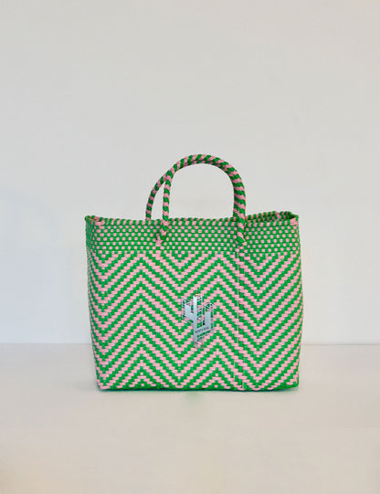 Rosita Blue - Mapimi Green-Pink Small Tote 