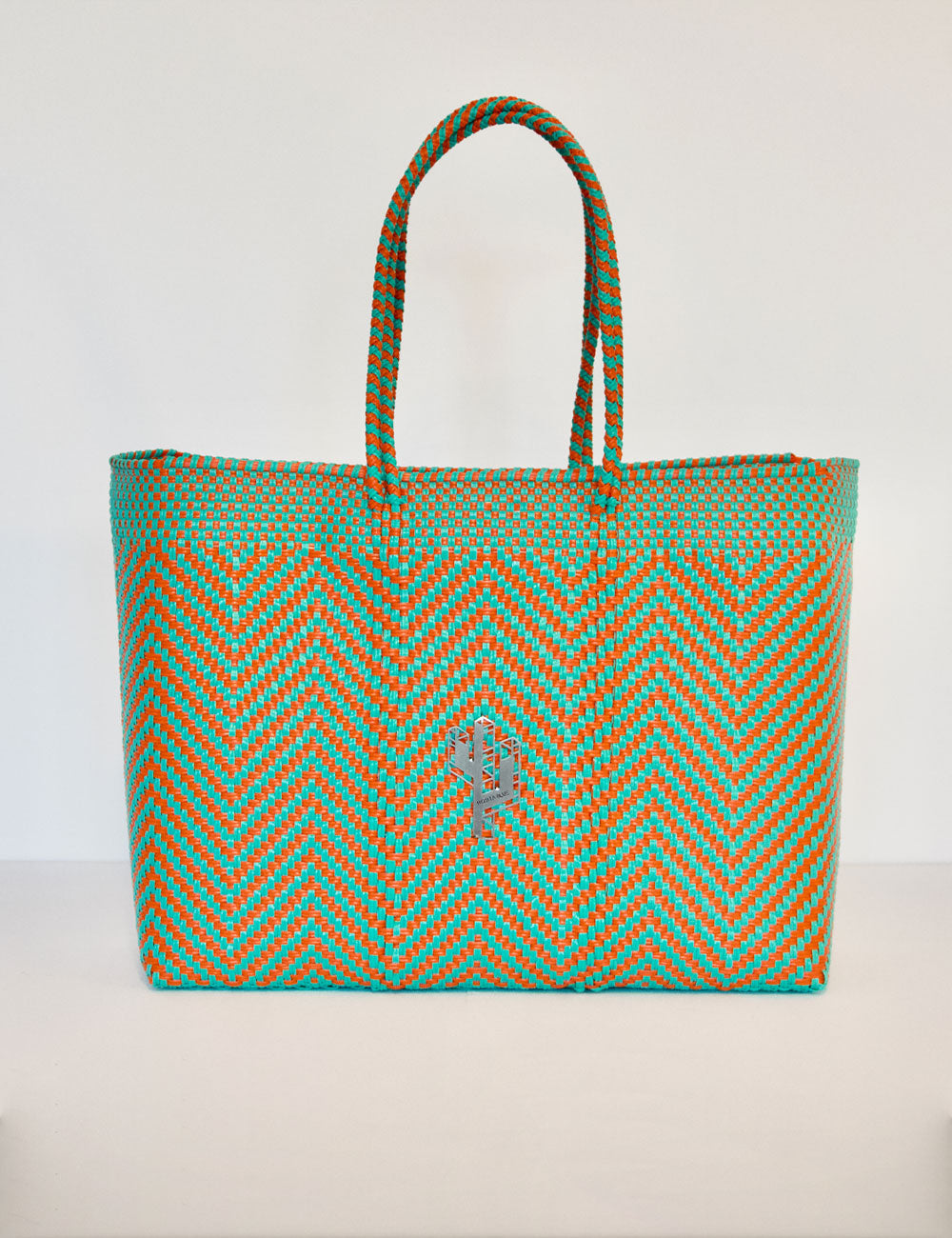 Rosita Blue - Mapimi Turquoise-Orange Large Tote