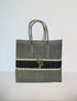 Rosita Blue - Puebla Beige-Black Medium Tote