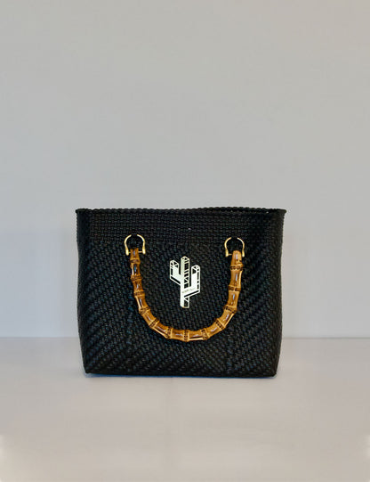 Rosita Blue - Stella Bamboo Black Small Tote