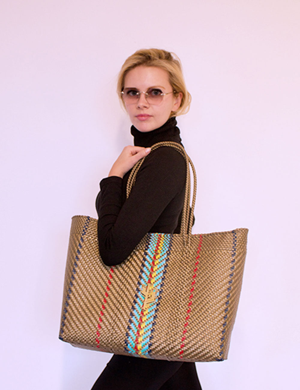 Rosita Blue - Tequila Multicolour Large Tote