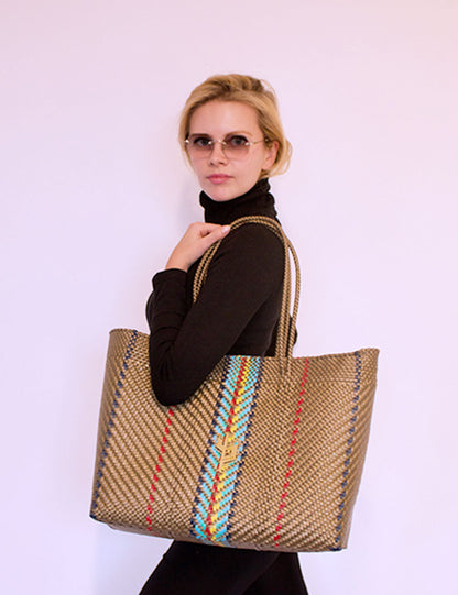Rosita Blue - Tequila Multicolour Large Tote