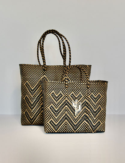 Veracruz Bronze-Gold-Black Small Tote