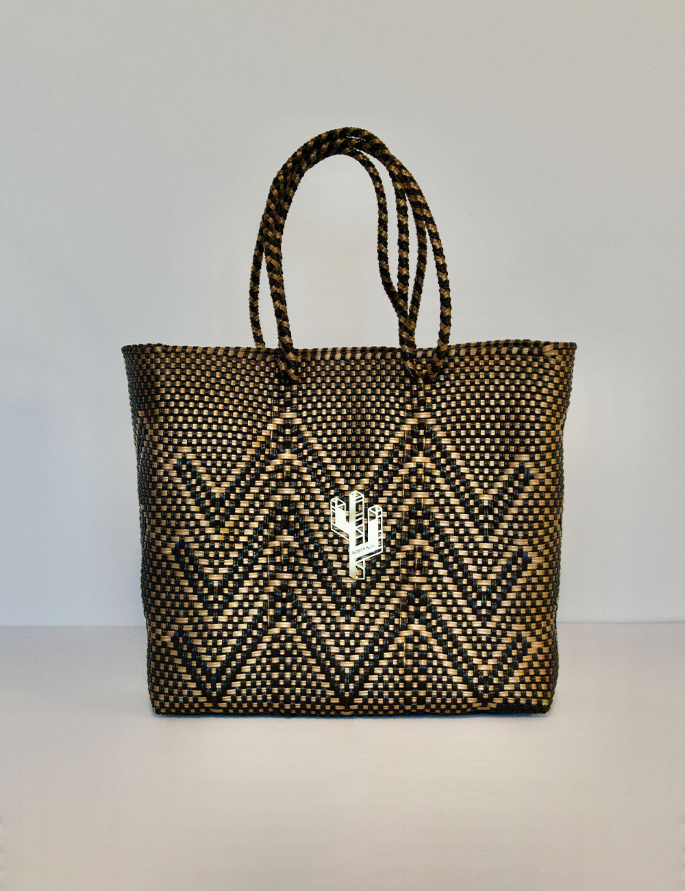 Rosita Blue - Veracruz Bronze-Gold-Black Medium Tote