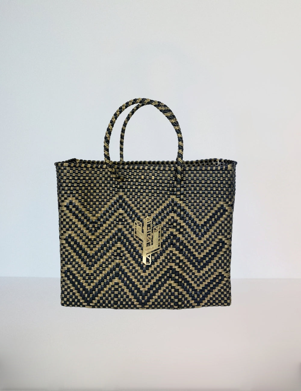 Rosita Blue - Veracruz Bronze-Gold-Black Small Tote
