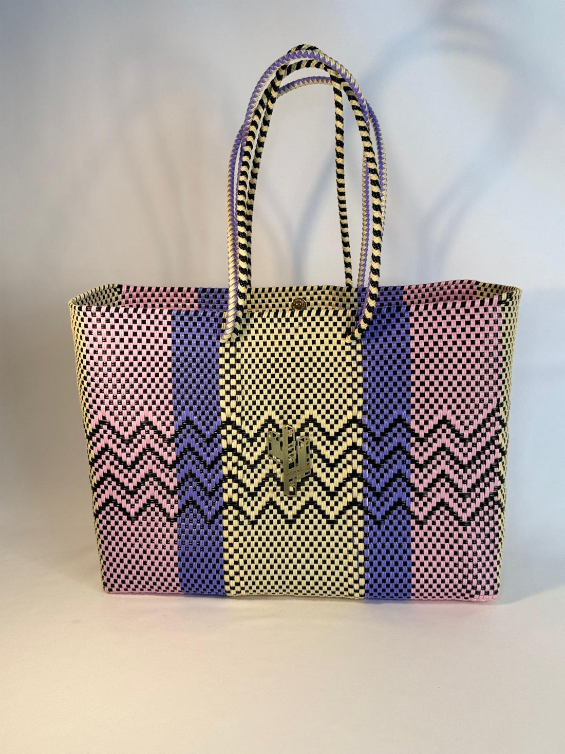 Cancun Beige-Rosa-Lila Large Tote