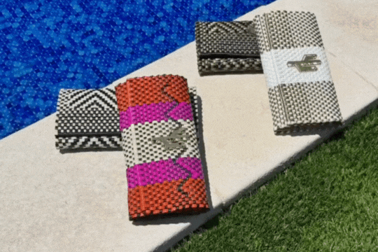 Lily Clutch Black Beige